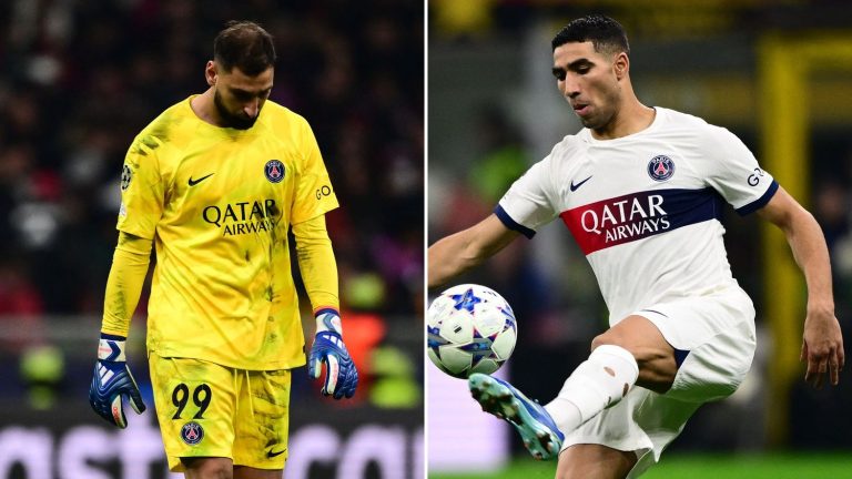 Hakimi overwhelmed, Ugarte unrecognizable, Donnarumma not helped… The ratings of PSG players against AC Milan