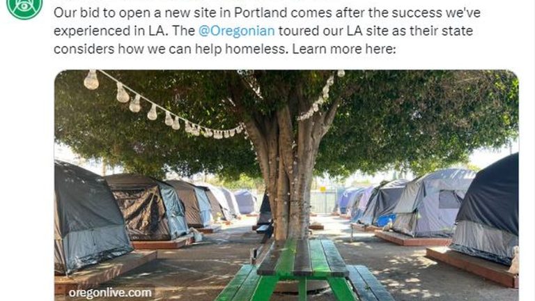 How the tent became a symbol of the commodification of poverty in the United States