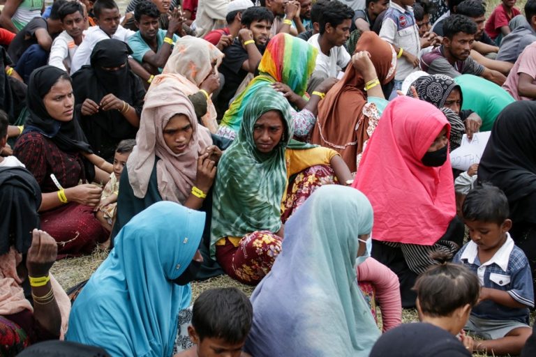 Hundreds of Rohingya refugees left Bangladesh by sea