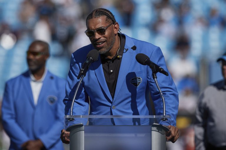 Julius Peppers and Antonio Gates near Hall of Fame