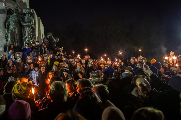 Karl Tremblay (1976-2023) |  Candlelight vigil at Jeanne-Mance Park