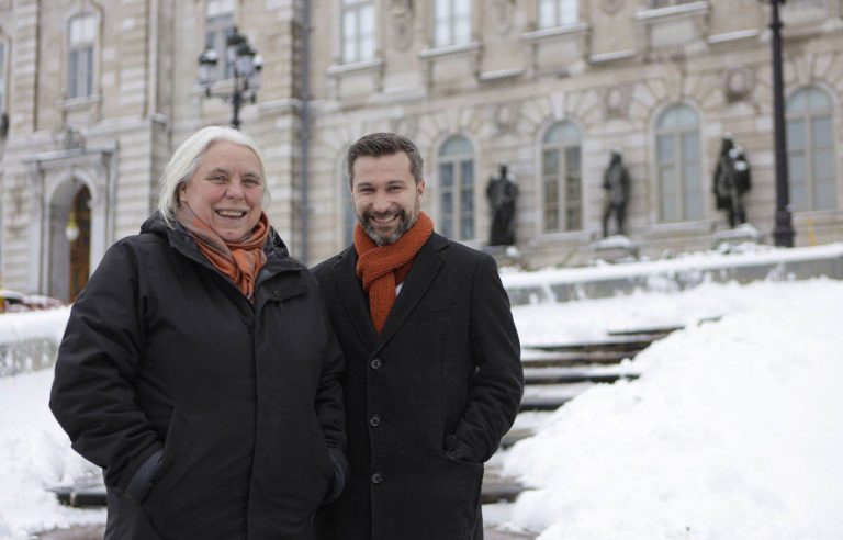 Manon Massé and Gabriel Nadeau-Dubois, the unlikely supportive duo