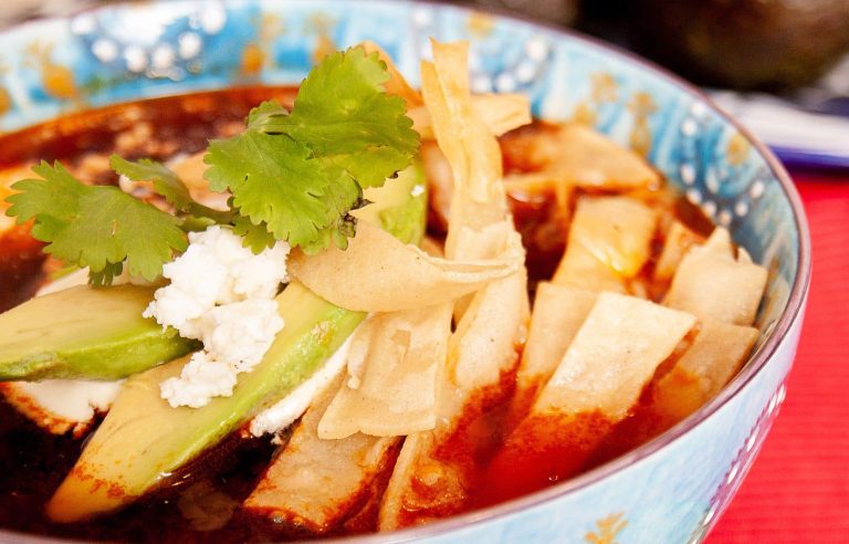 Mario Briones Tortilla Soup, originally from Mexico