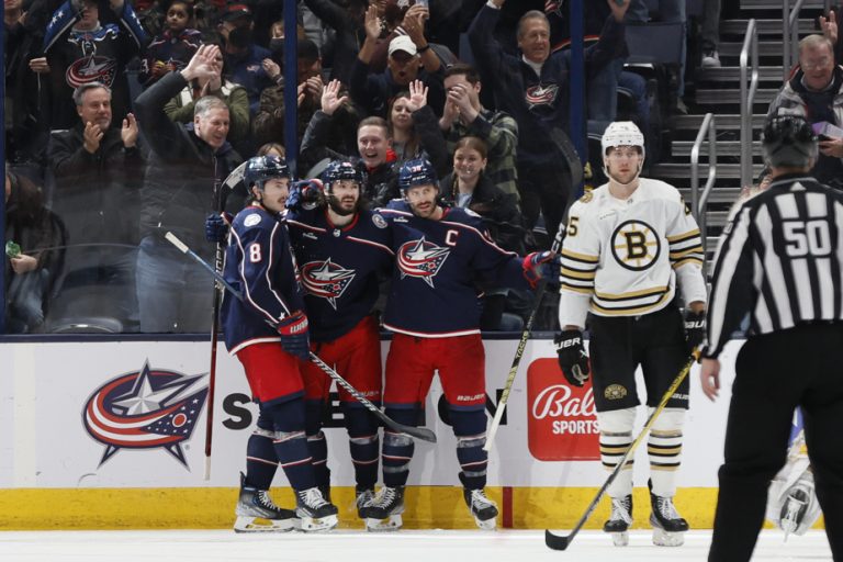 Monday Night in the NHL |  The Blue Jackets inflict a third straight loss on the Bruins