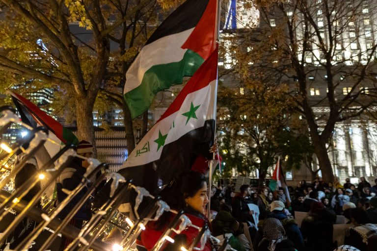 Montrealers gathered for Palestine on Friday