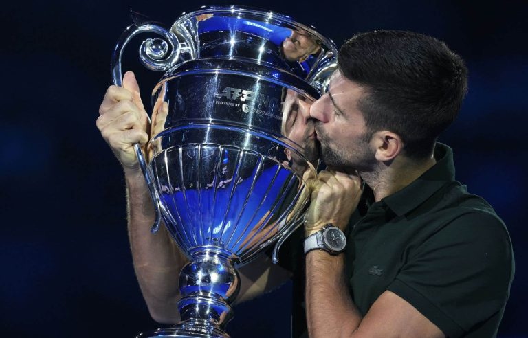 Novak Djokovic ends the year ranked number one in the world for the eighth time