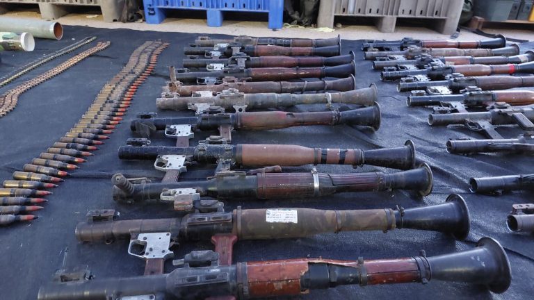 REPORTING.  Automatic rifles, mines, rocket launchers… Hamas’ impressive arsenal seized by the Israeli army