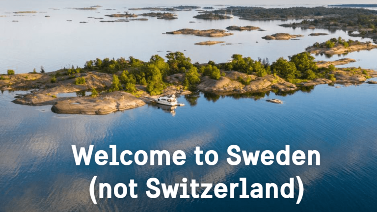 Sweden launches a campaign to no longer be confused with Switzerland!