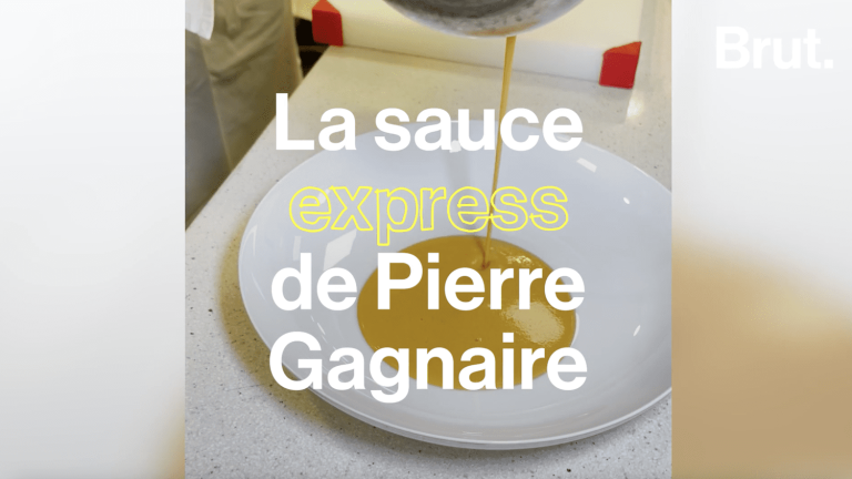 VIDEO.  Star chef Pierre Gagnaire gives the recipe for his express sauce