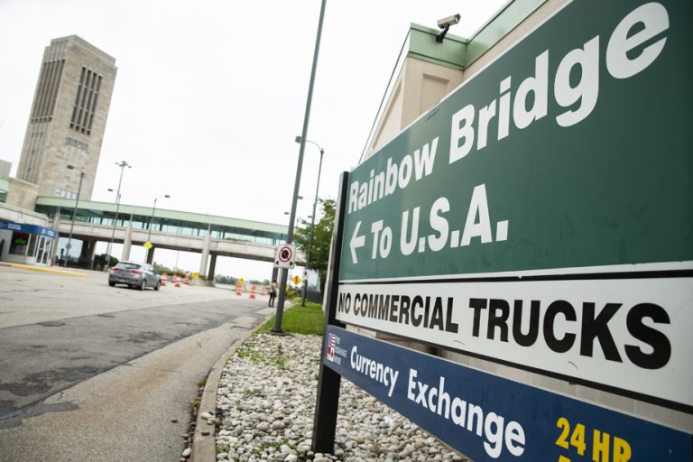 Vehicle explodes on bridge linking Canada and the United States