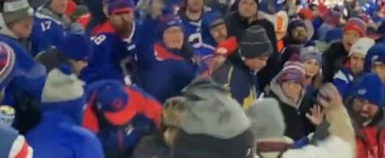 WATCH: Bills fans fight… among themselves