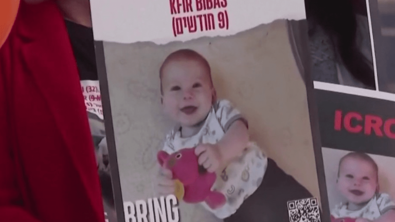 War between Israel and Hamas: a ten-month-old infant held hostage by Hamas