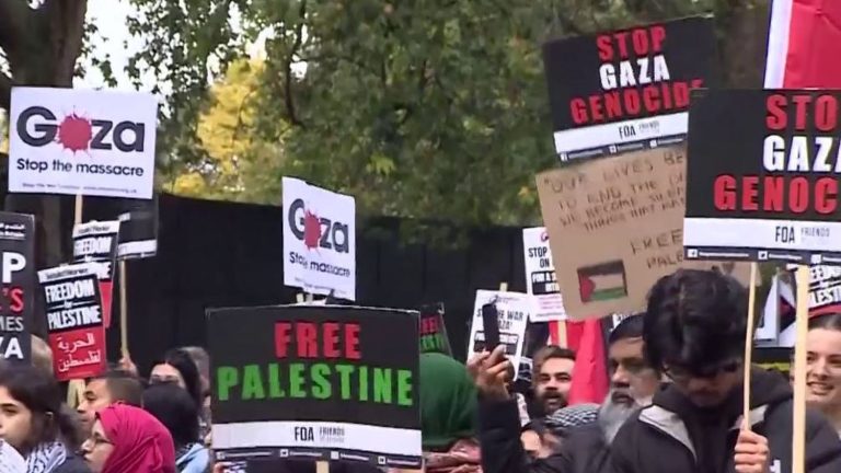 a pro-Palestinian demonstration banned in London