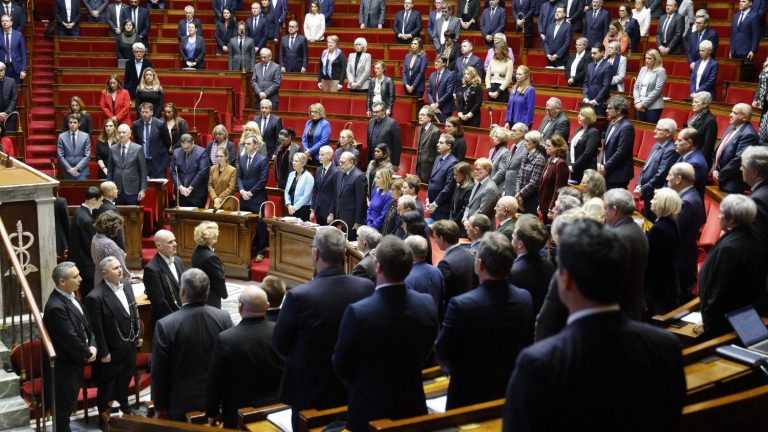 deputies and ministers respected a minute of silence at the National Assembly