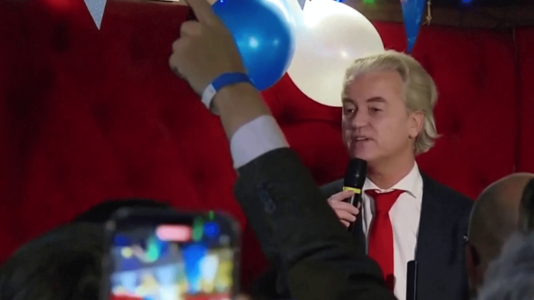 far-right candidate Geert Wilders comes out on top in the legislative elections