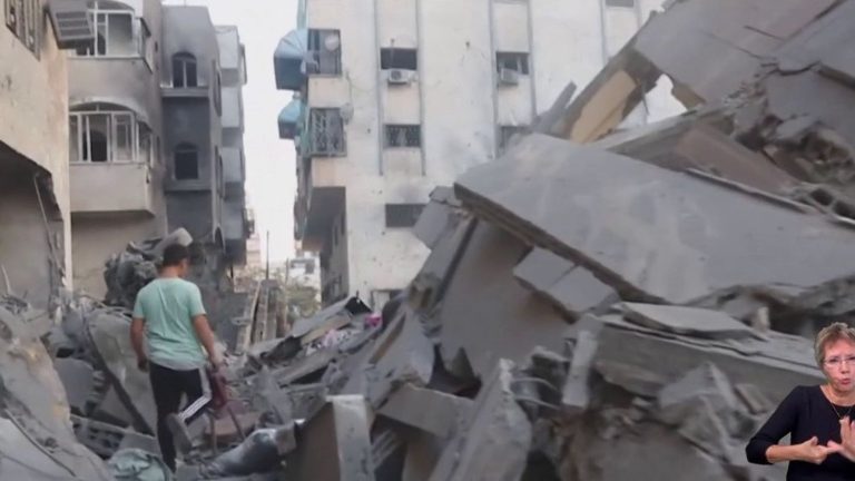 in Gaza, the bombings continue