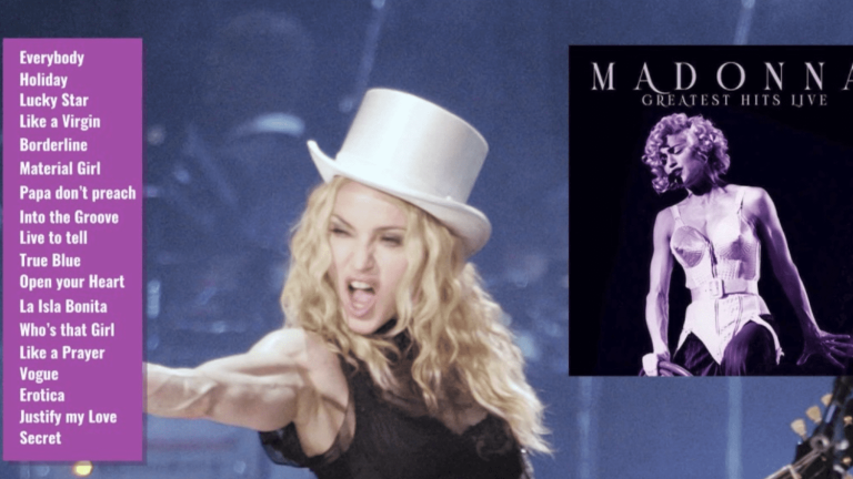 the eternal Madonna in concert in Paris