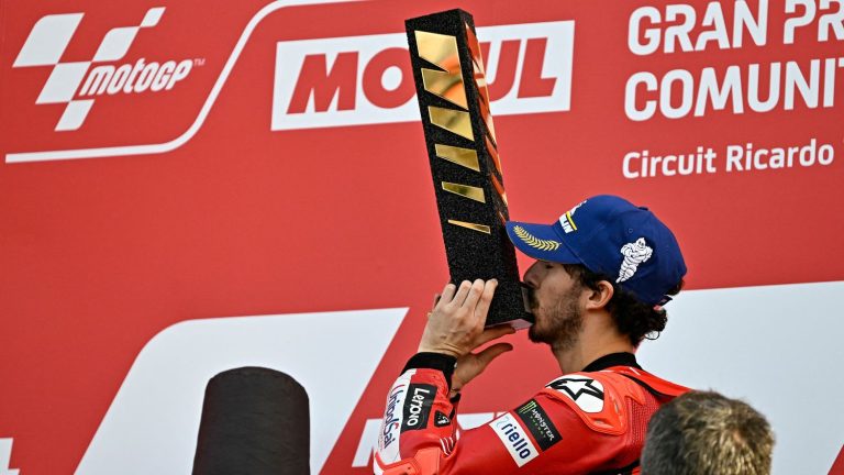 winner of the Valencia Grand Prix, Francesco Bagnaia wins a second world champion title