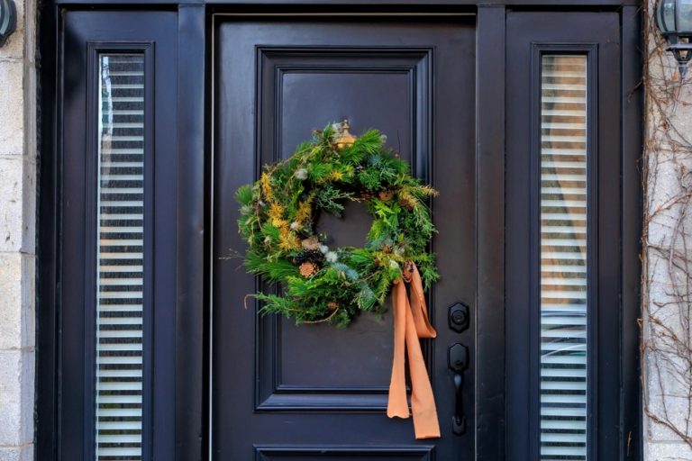 A handmade wreath for Christmas