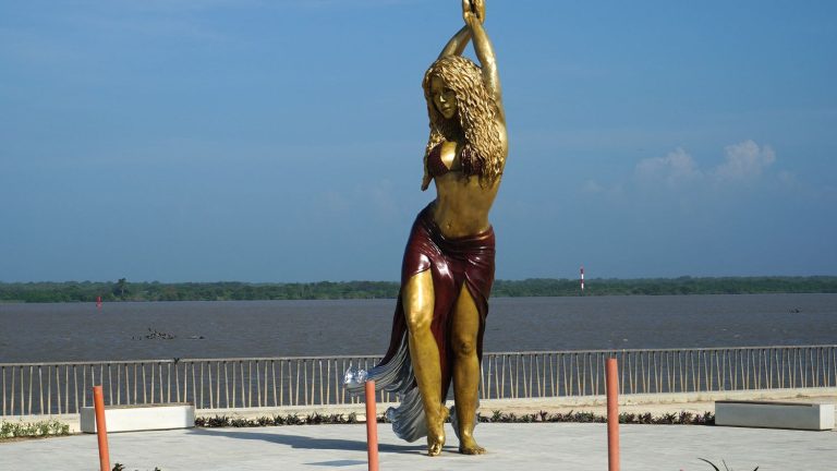 A statue for Shakira in Barranquilla, her hometown in Colombia