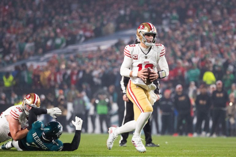 Brock Purdy throws four touchdown passes as 49ers beat Eagles 42-19