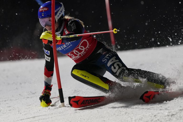 Courchevel Slalom |  Mikaela Shiffrin and Petra Vlhova alone in the lead after the 1st round