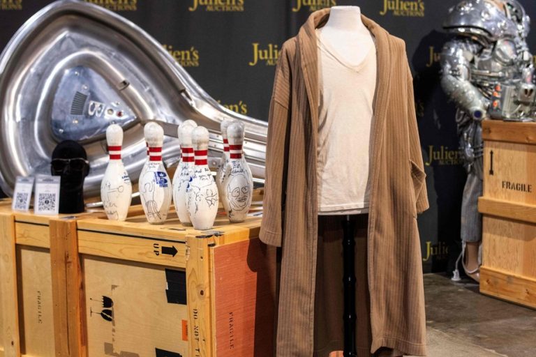 E. T.’s head and Big Lebowski’s bathrobe up for auction