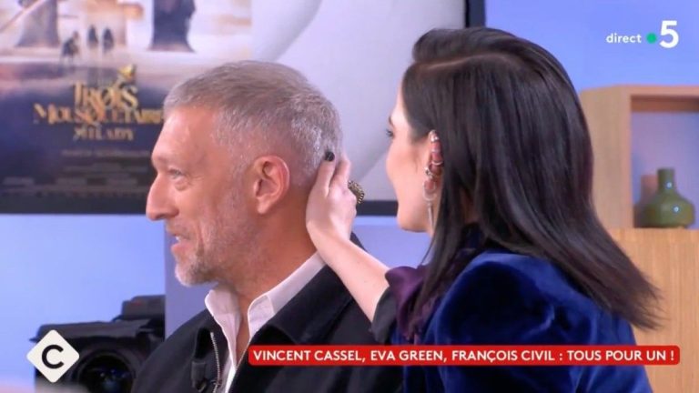 “Have you heard or not?”, Vincent Cassel declares his love for Eva Green in “C à vous” and blushes