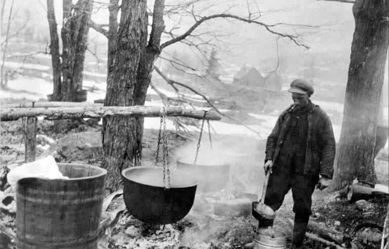 Holidays with old-fashioned maple syrup