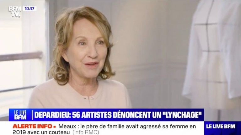 Nathalie Baye once again shows her support for Gérard Depardieu