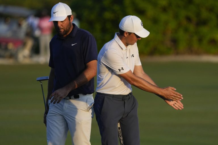 Scottie Scheffler builds three-shot lead at World Hero Challenge