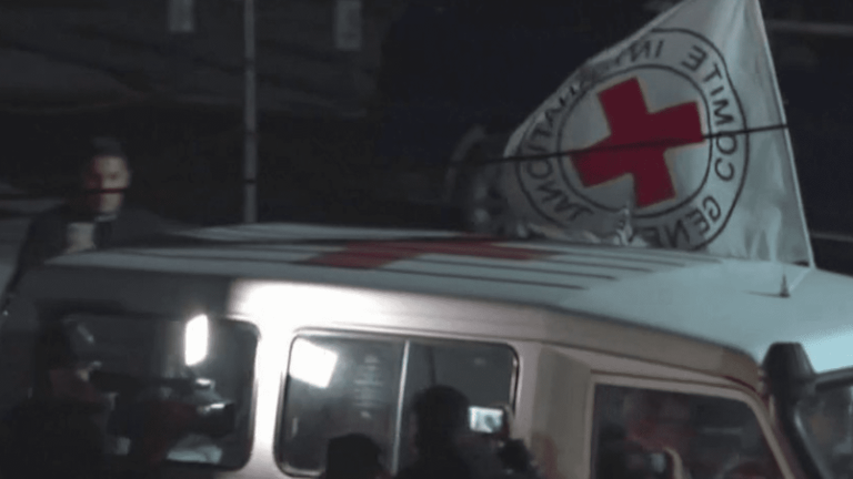 TRUE OR FALSE.  Does Hamas use Red Cross ambulances to transport its fighters or weapons?