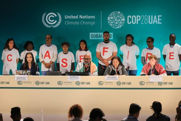 The war in Gaza is invited to the climate conference