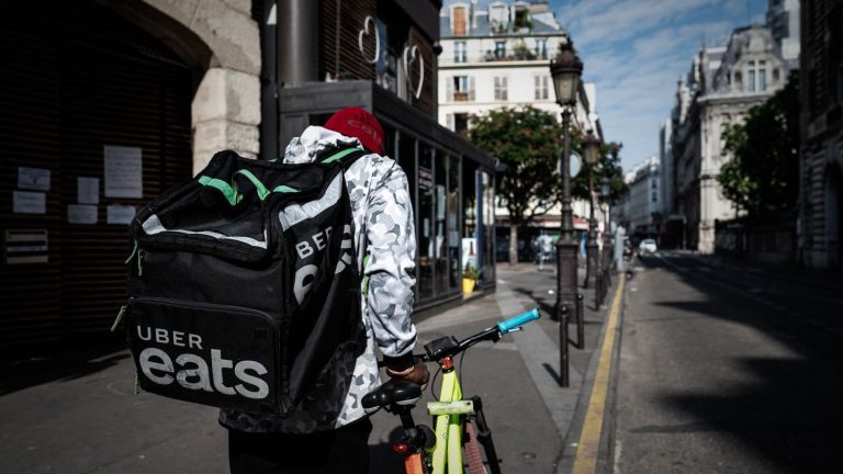 Uber Eats delivery workers on strike to protest pay cut