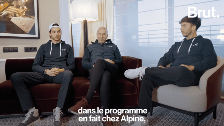 VIDEO.  With Zinédine Zidane, Pierre Gasly and Esteban Ocon