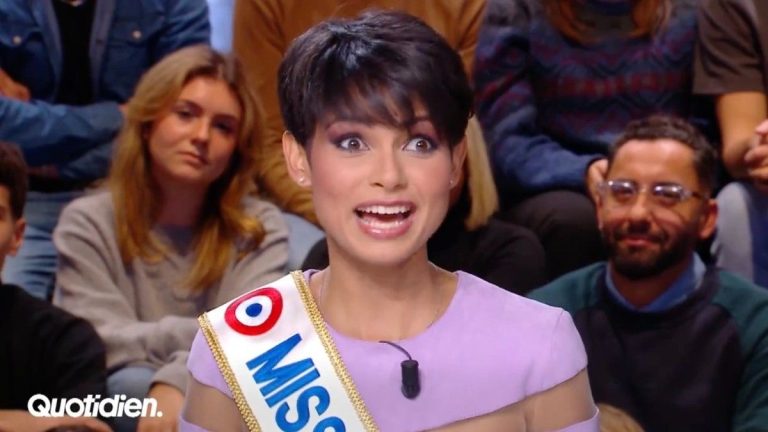 facing Yann Barthès on “Quotidien”, the new Miss France Ève Gilles explodes