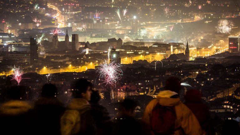 in Germany, the madness of fireworks for New Year’s Eve