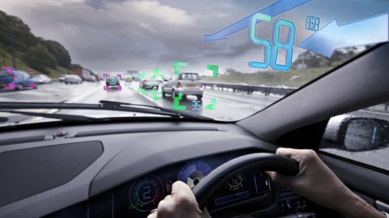 soon 3D projections on windshields showing hidden dangers