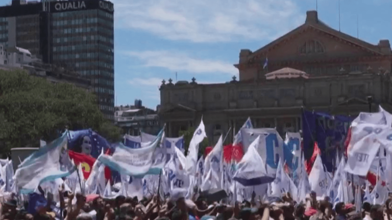 the population mobilized against Javier Milei