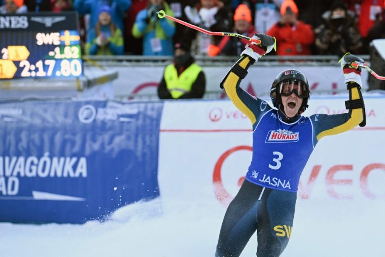 Alpine Skiing World Cup |  Sara Hector wins the giant slalom in Slovakia, Valérie Grenier 11th