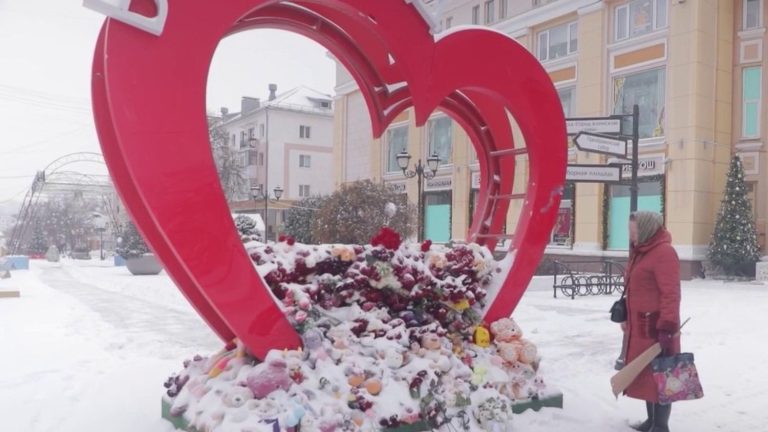 the aftereffects of the bombings still vivid in the Russian city of Belgorod