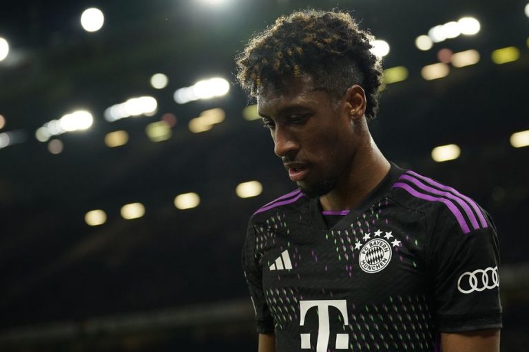 Bundesliga: Kingsley Coman injured against Augsburg, replaced by Mathys Tel