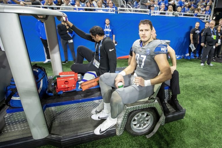 Detroit Lions |  Sam LaPorta injures his knee a few days before the playoffs