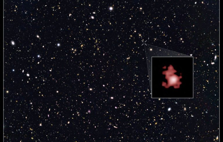 Discovery of the oldest black hole in the universe