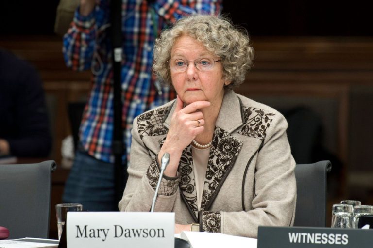 Former Conflict of Interest and Ethics Commissioner Mary Dawson is no longer