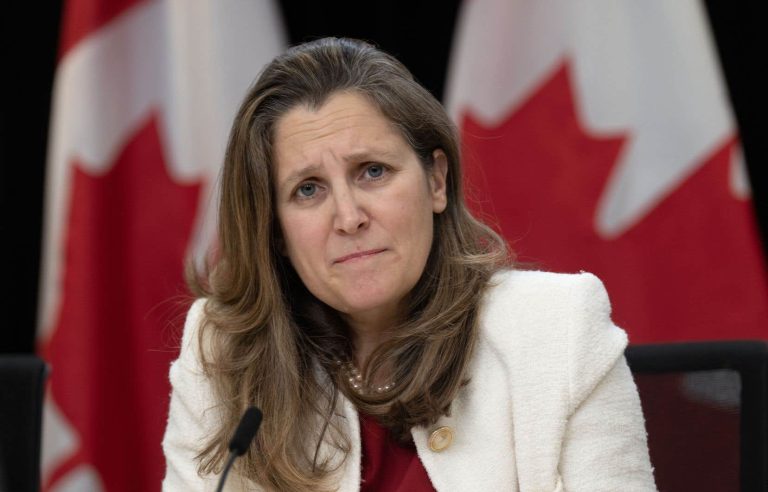 Freeland denies involvement in choice to arrest Rebel News representative