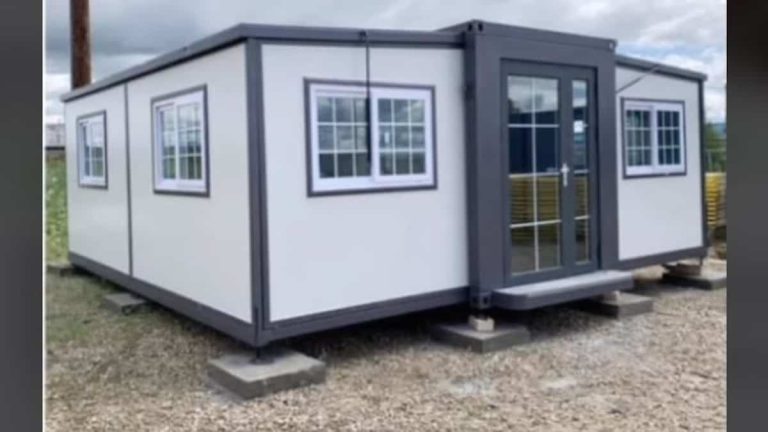 He buys a prefabricated house on Amazon to rent it