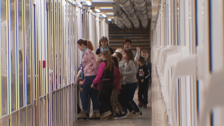 Kharkiv metro turns into school