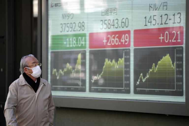 Markets fall in Europe after gains in Asia, Wall Street takes leave