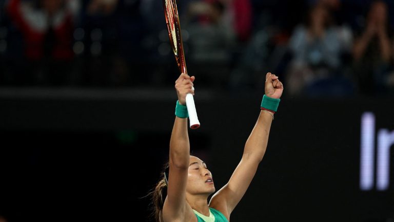 Qinwen Zheng qualified for her first Grand Slam final after her success over Dayana Yastremska